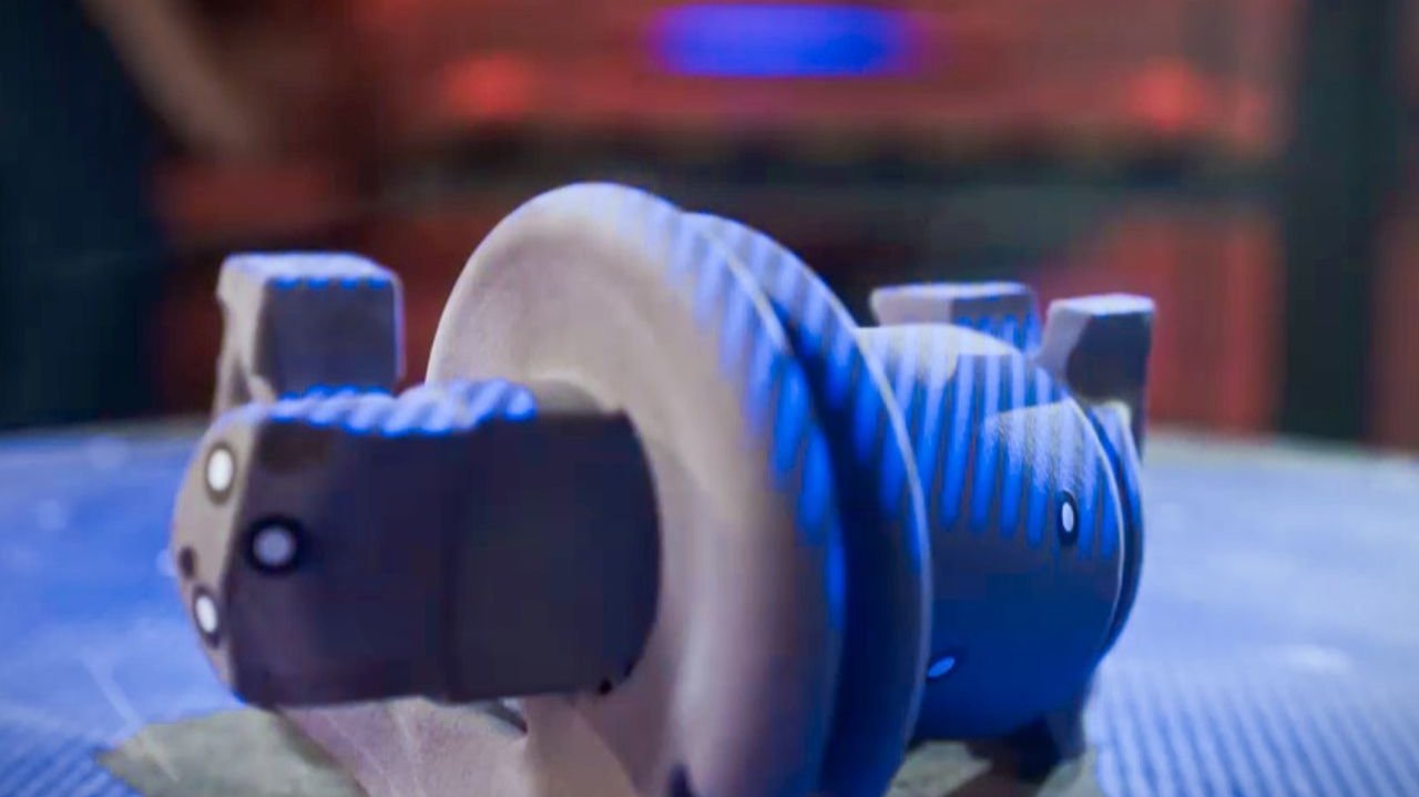 [Translate to Englisch:] optical measurement of a sand core before placement in the mold